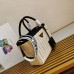 2022 New PRADA Bag Wicker and canvas tote Bag-6968623